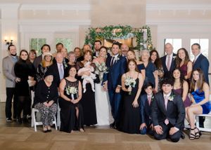 wedding family formals, big family wedding photo, ceremony formals