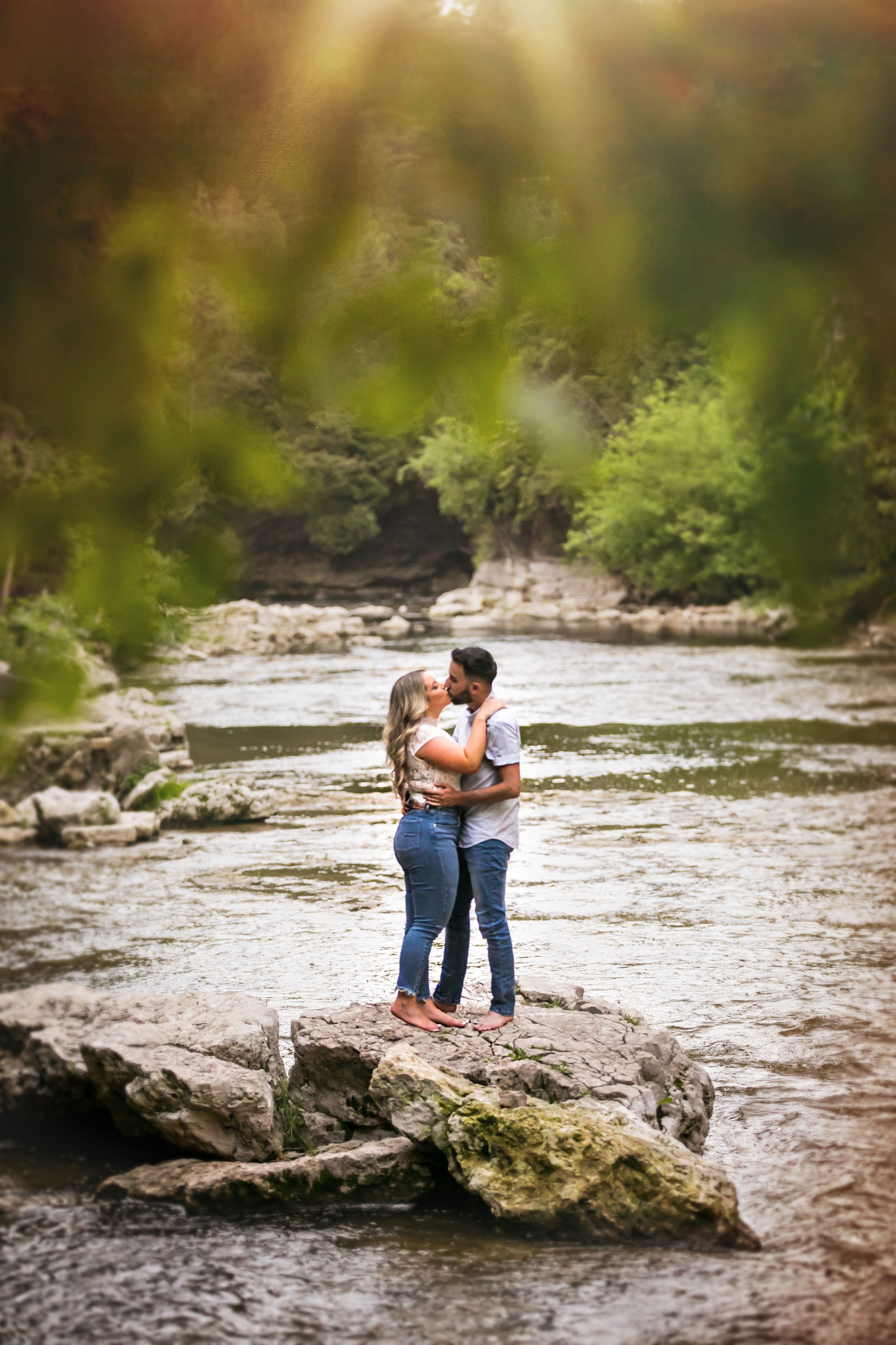 Elora Gorge Ontario Spring Summer Engagement Photos by Shawn Van Daele