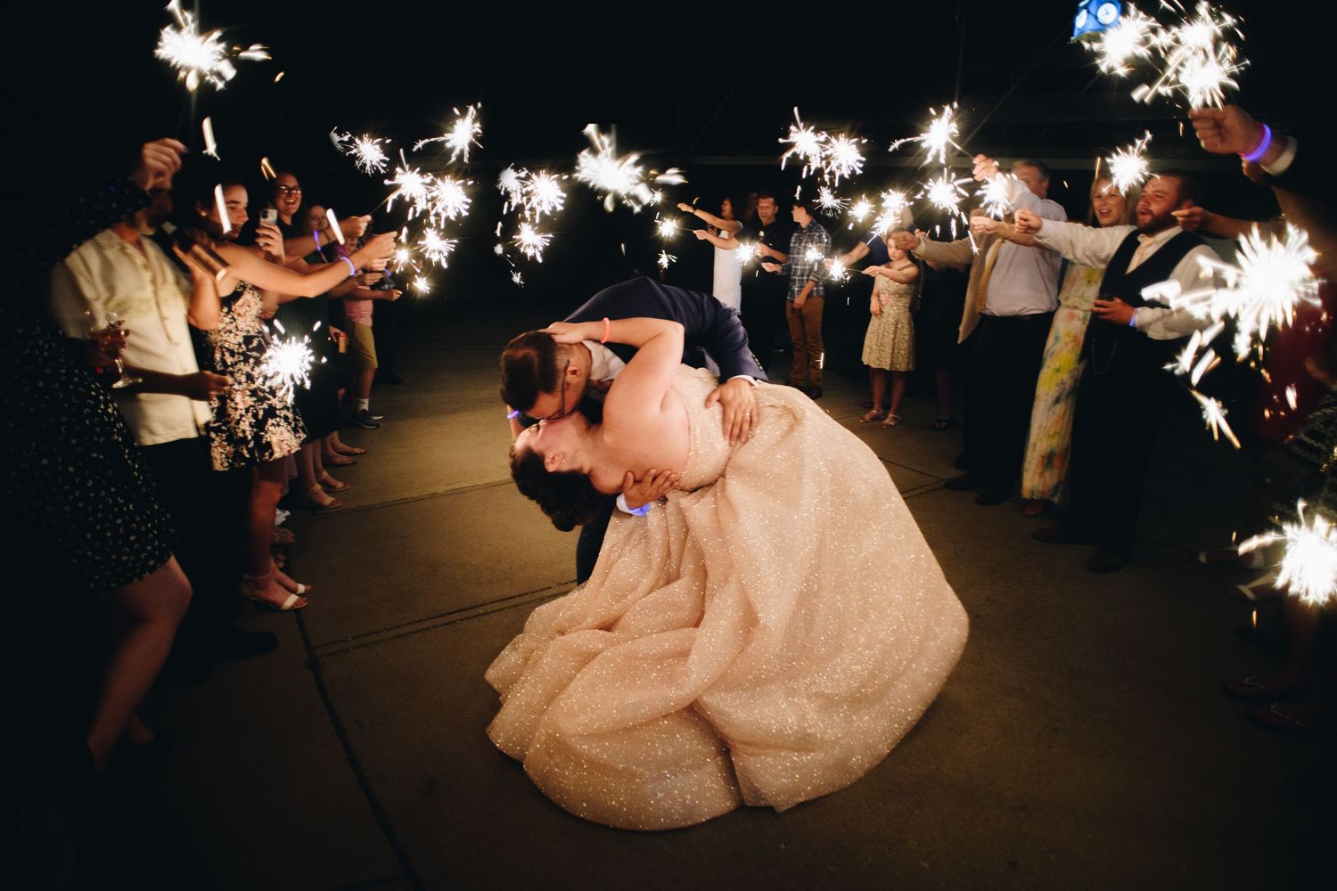 sparkler sendoff wedding photos, Carillon Historical Park, Shiny Penny Studios Wedding Photography