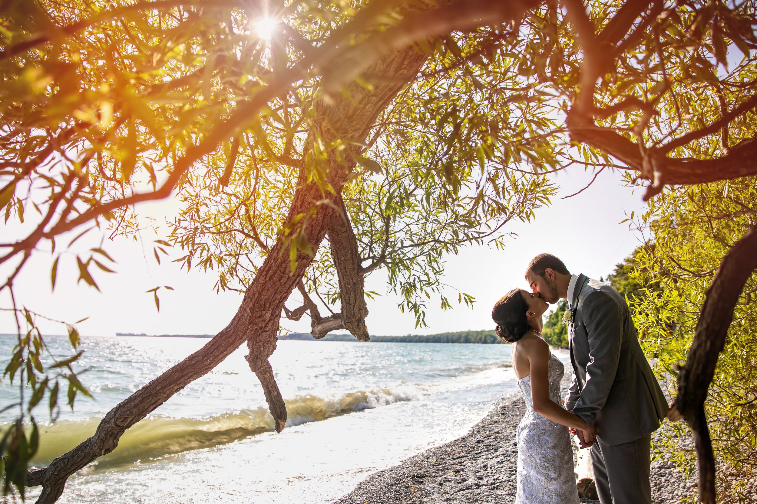 Rustic Farmhouse Backyard Wedding Photos by London Ontario Photographer Shawn Van Daele