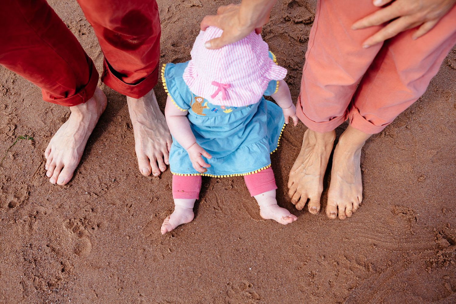creative and natural family photography at Exmouth beach Devon