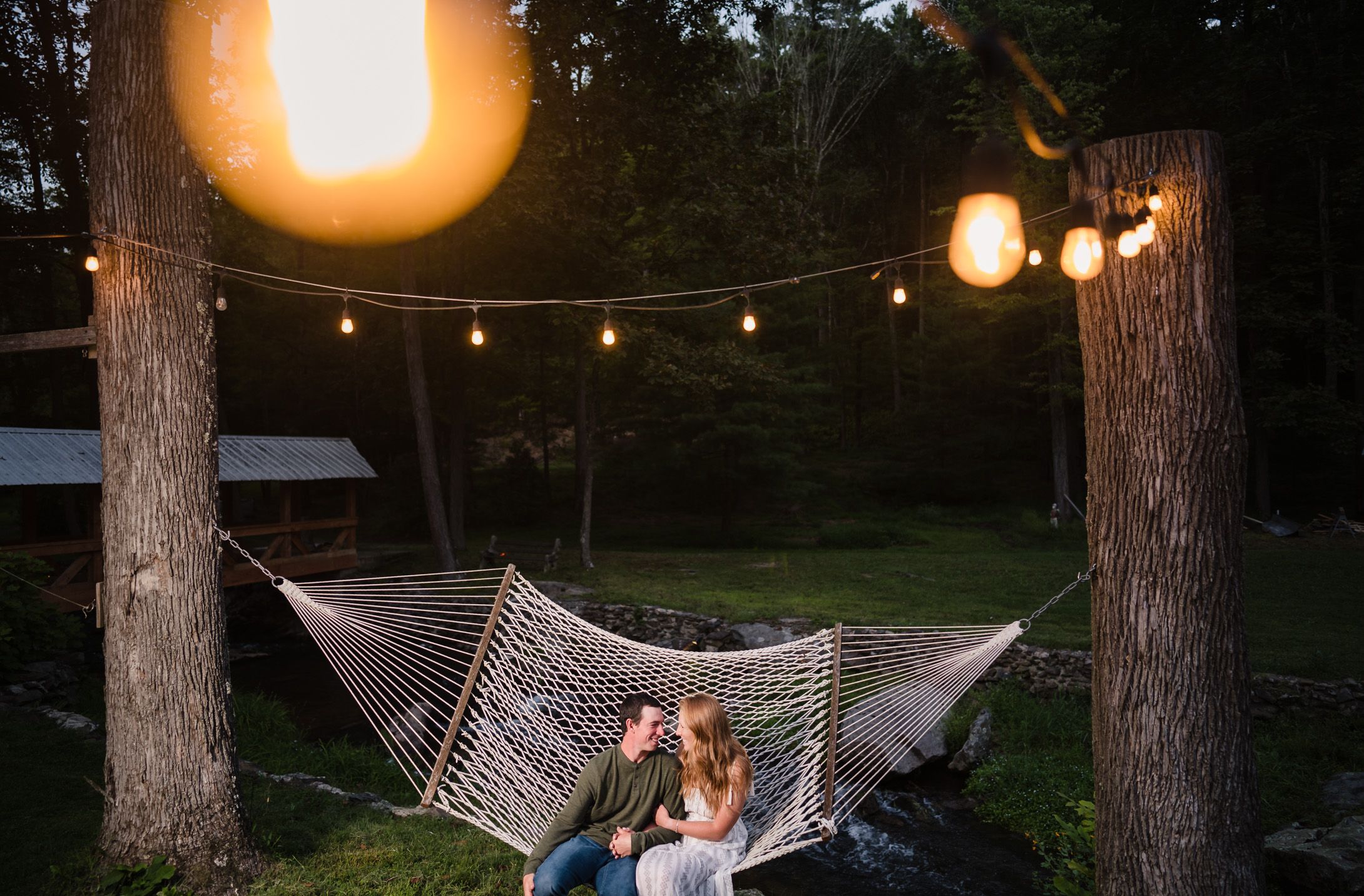 Poconos and Lehigh Valley Wedding Photographer Backyard Wedding and Engagement Waterfall and Covered Bridge