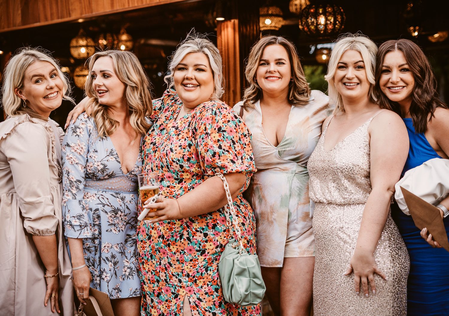 gorgeous girls all ready to party at wedding reception