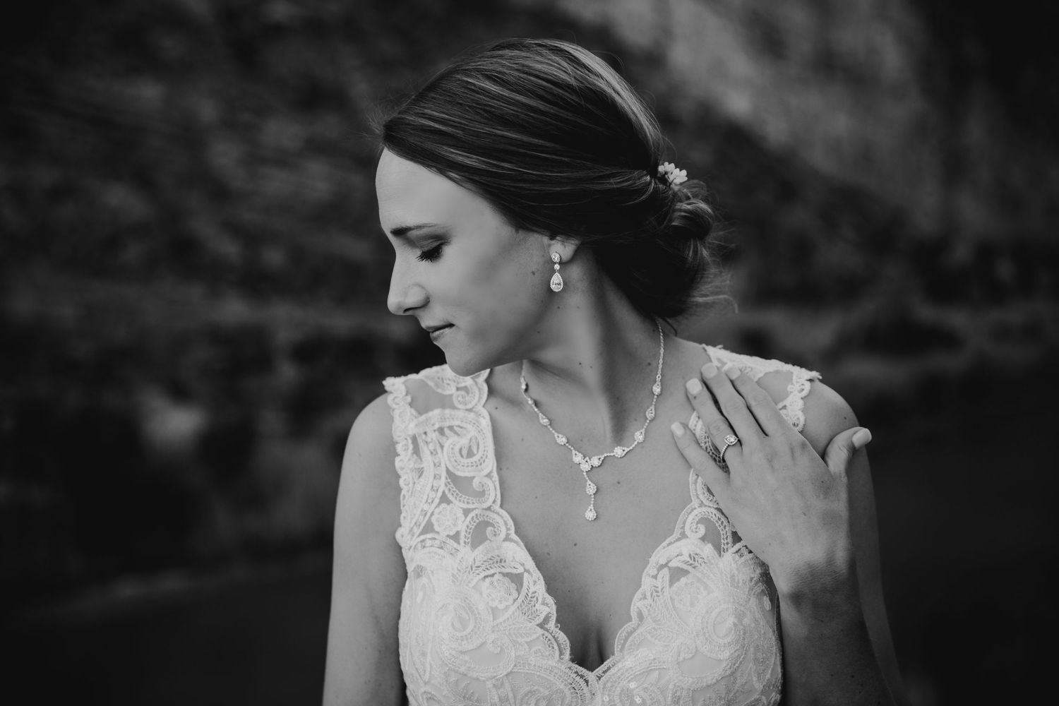 Bridal Portraits at Santa Elena Canyon in Big Bend by Cali Layton Photography, a Texas Wedding Photographer.