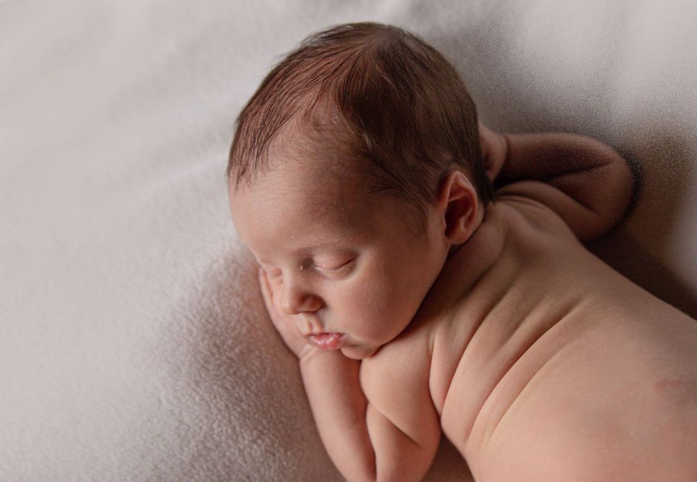 Newborn photography of sleeping baby