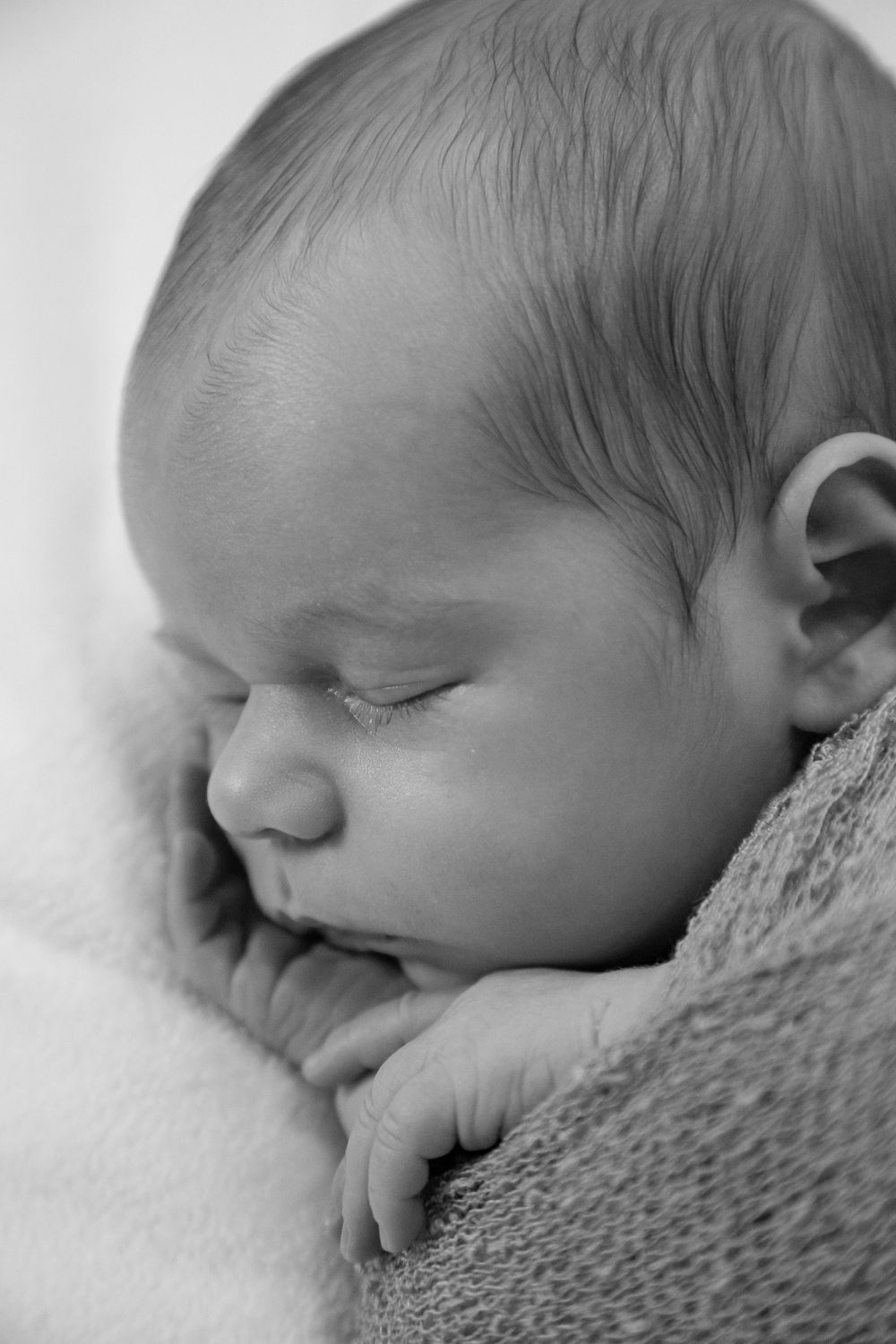 Newborn photography of sleeping baby