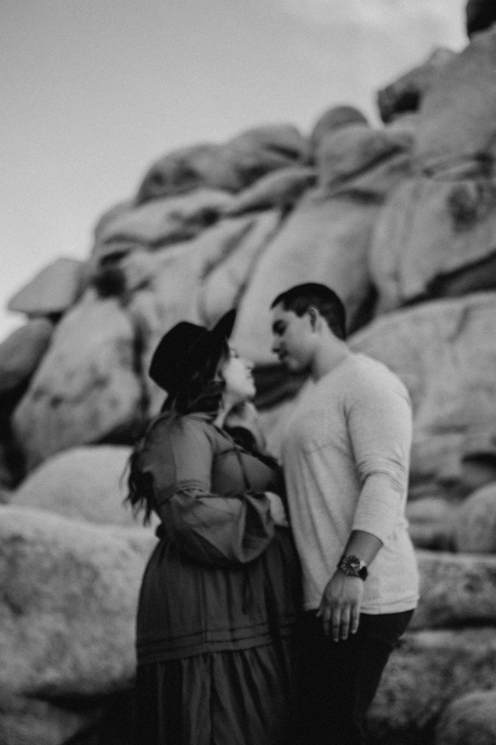 Maternity Session taken at Joshua Tree National Park, CA.
