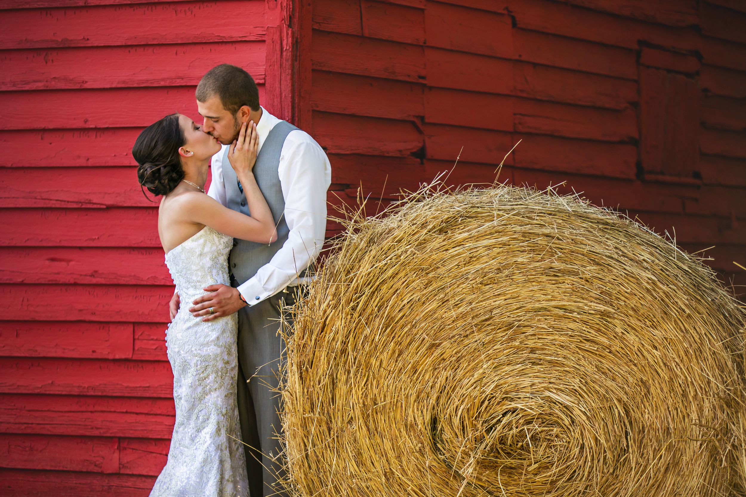 Rustic Farmhouse Backyard Wedding Photos by London Ontario Photographer Shawn Van Daele