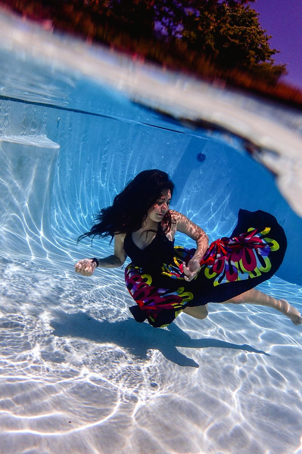 mermaid in a pool
