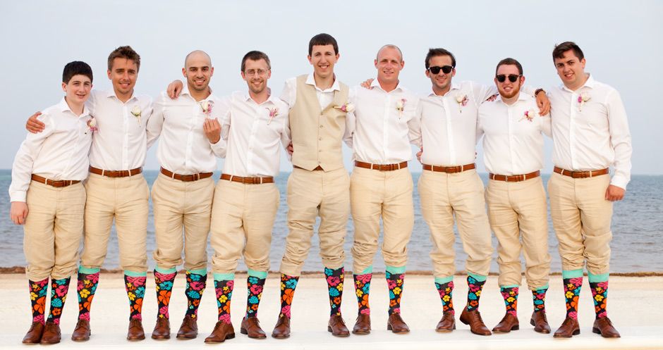 Groomsmen group photo at the moon palace