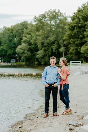 moody romantic engagement at long point state park katie graham photography traveling destination wedding photographer