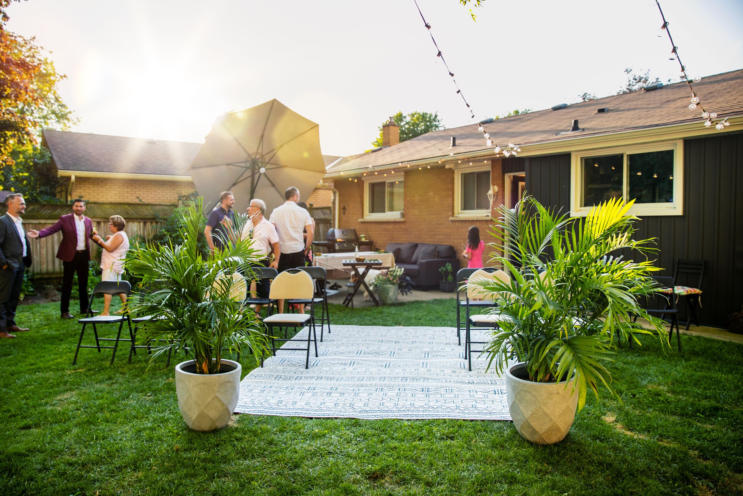 London Ontario Surprise Backyard Pop Wedding Photography by Shawn Van Daele