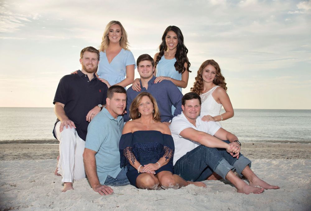 Family Beach Portrait, Clearwater Beach, Fl by Kathleen Hall Photography