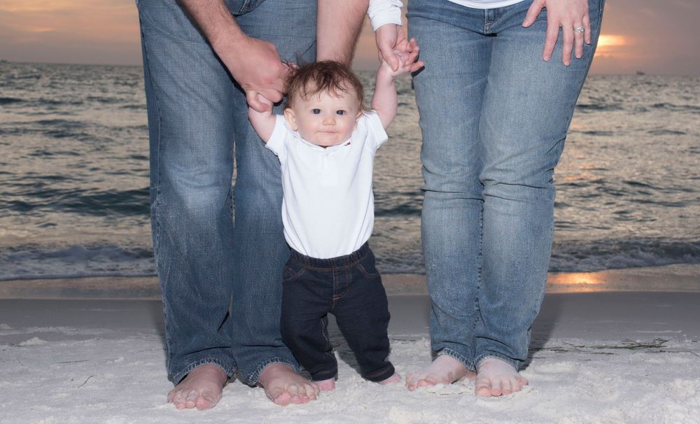 Family Beach Portrait, Clearwater Beach, Fl by Kathleen Hall Photography