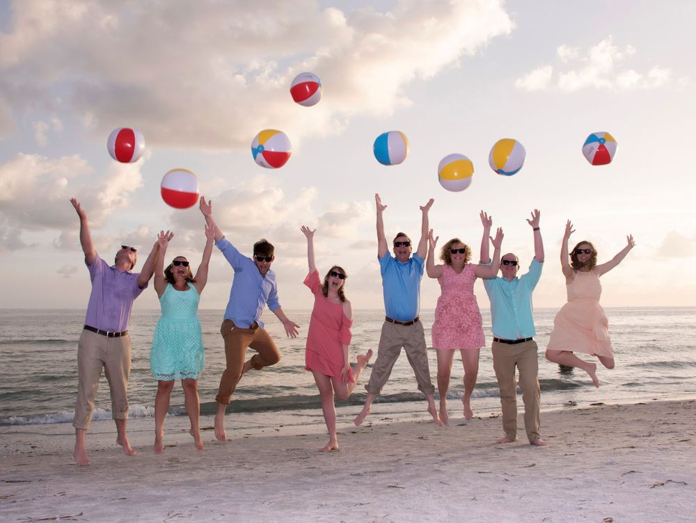 Family Beach Portrait, St Petersburg Beach, Fl by Kathleen Hall Photography