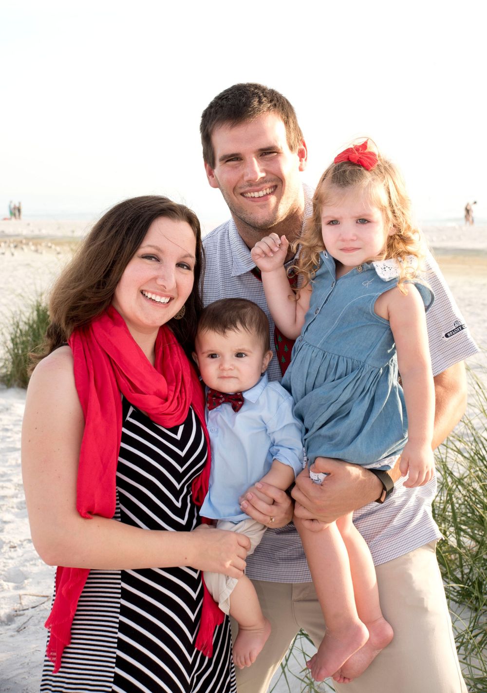 Family Beach Portrait, Clearwater Beach, Fl by Kathleen Hall Photography