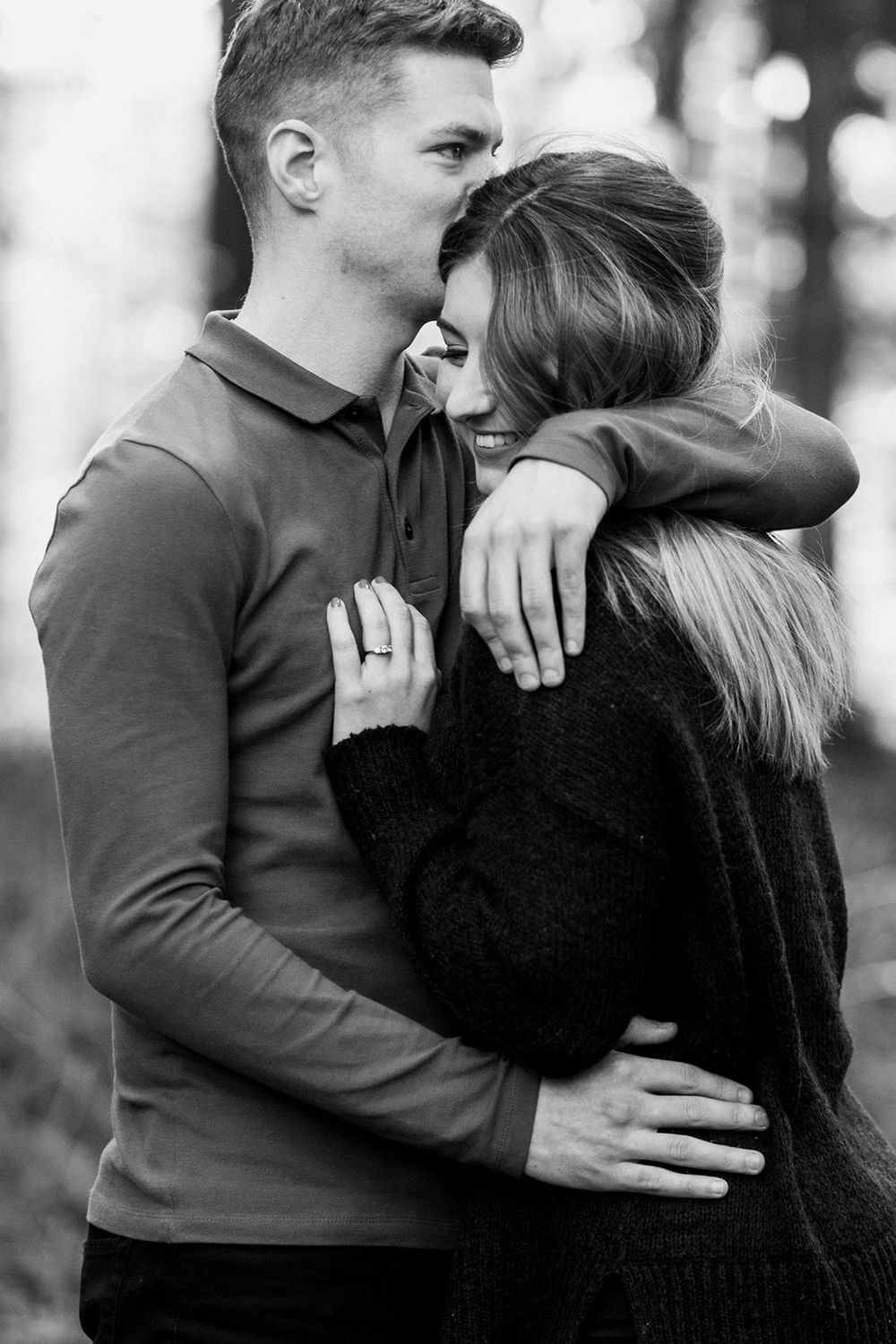 natural engagement photography