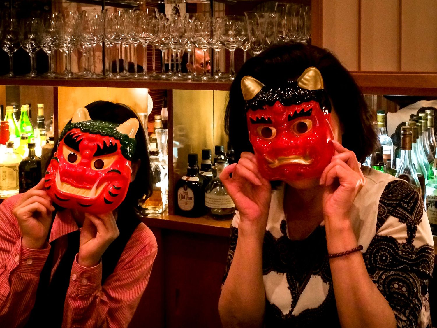 Mama-san wearing face mask in Kyoto Japan