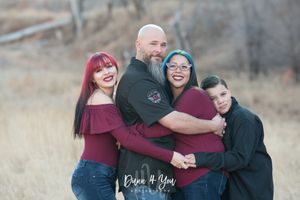 Family of 4 at Red Rock Open Canyon Space