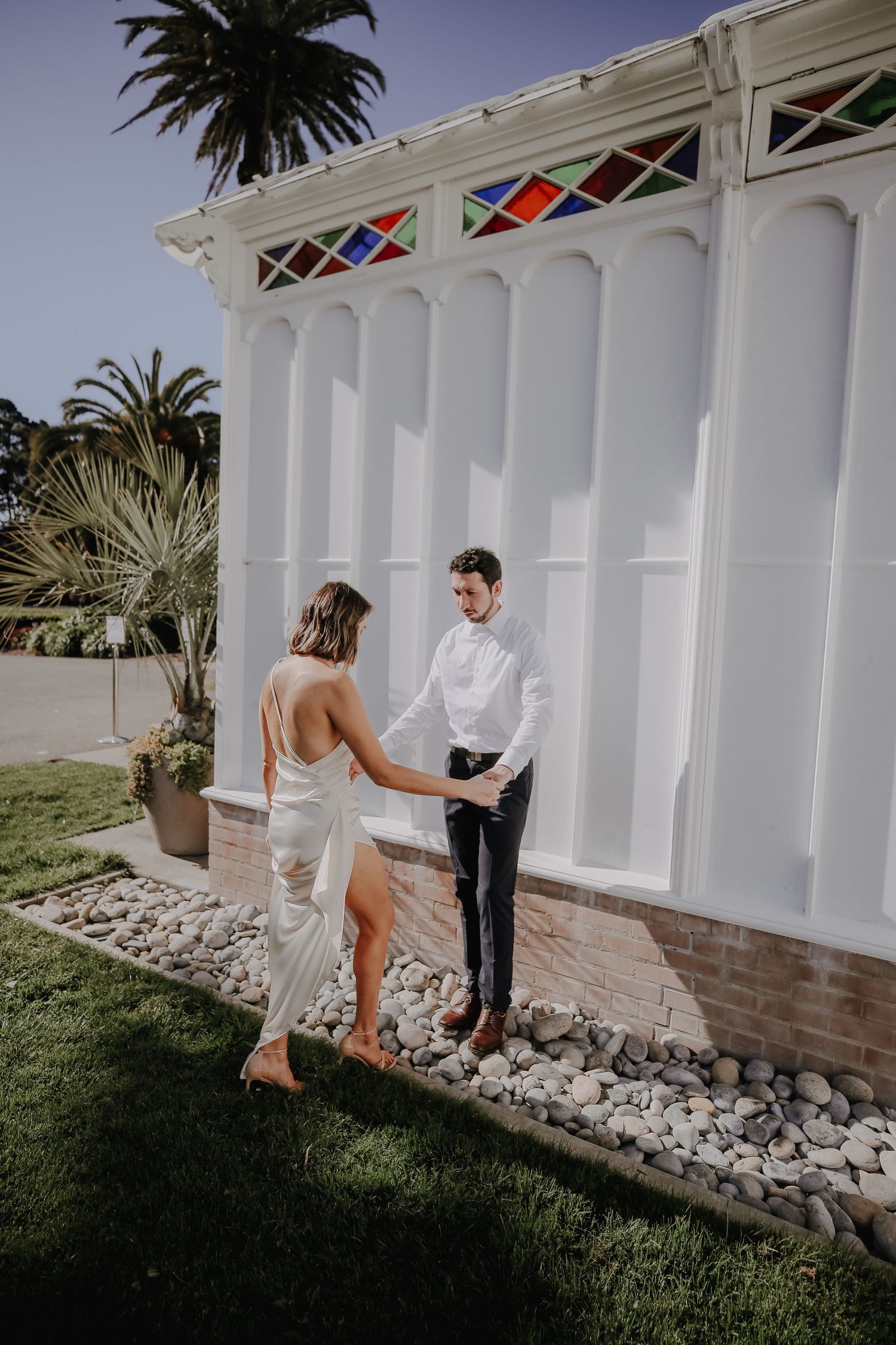 san francisco engagement session, conservatory of flowers engagement session, san francisco engagement photographer
