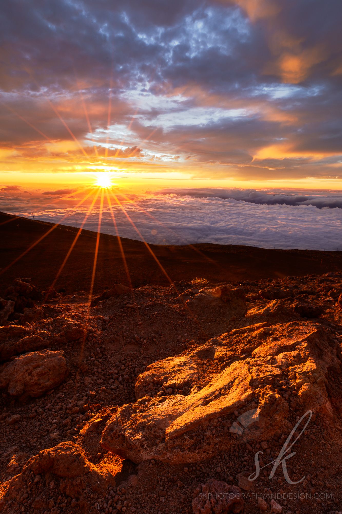 Sunset at haliakaa