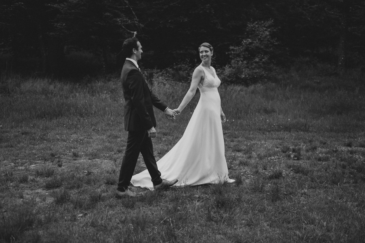Séance photo de couple lors du mariage à Erckartswiller