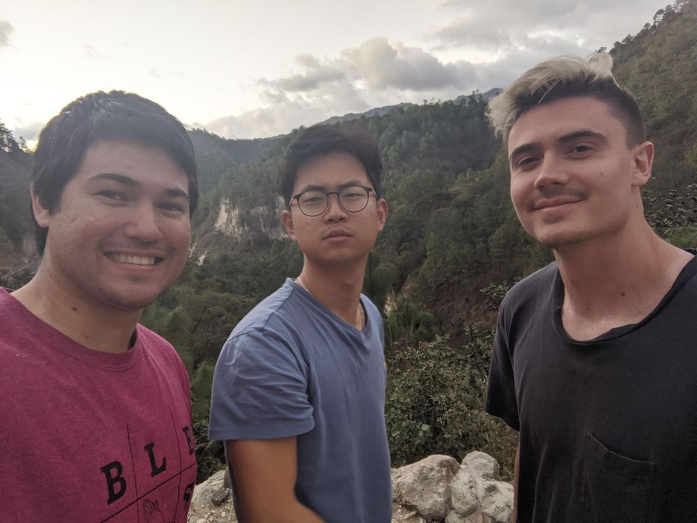 Friends posing for group photo somewhere in Guatemala.