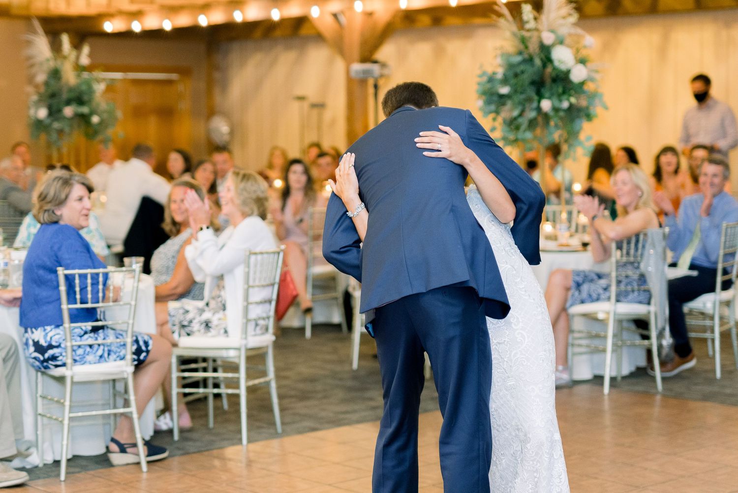 Vineyard photos with white willow events at Prairie Moon Winery wedding in Ames, Iowa