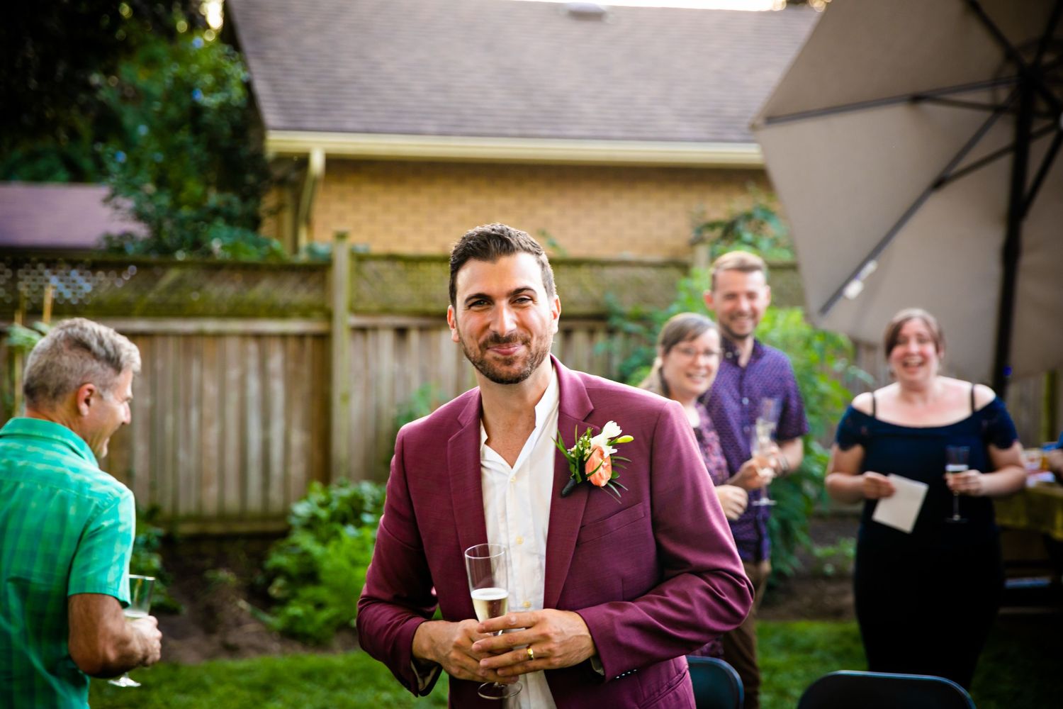 London Ontario Surprise Backyard Pop Wedding Photography by Shawn Van Daele
