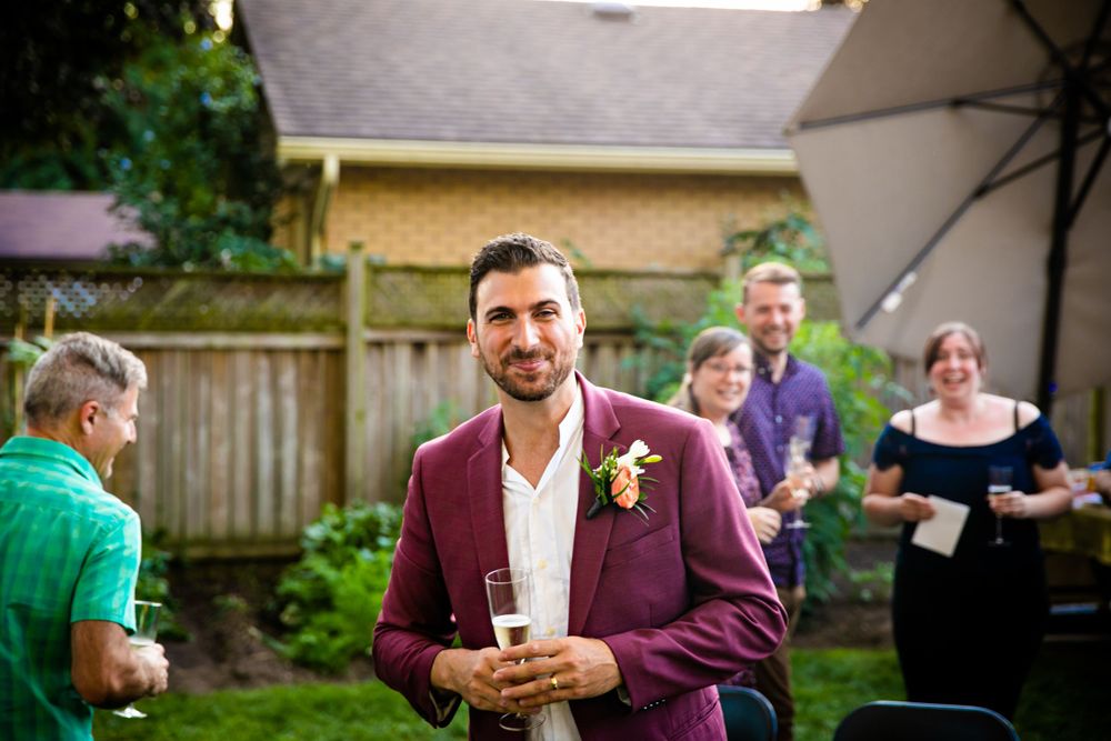 London Ontario Surprise Backyard Pop Wedding Photography by Shawn Van Daele
