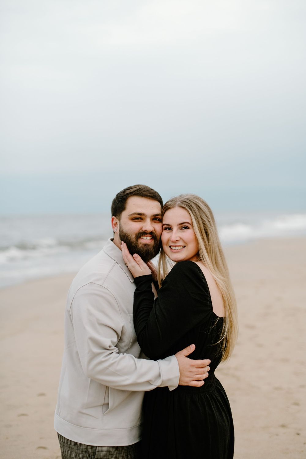 Abby and Jarvis beach engagement session