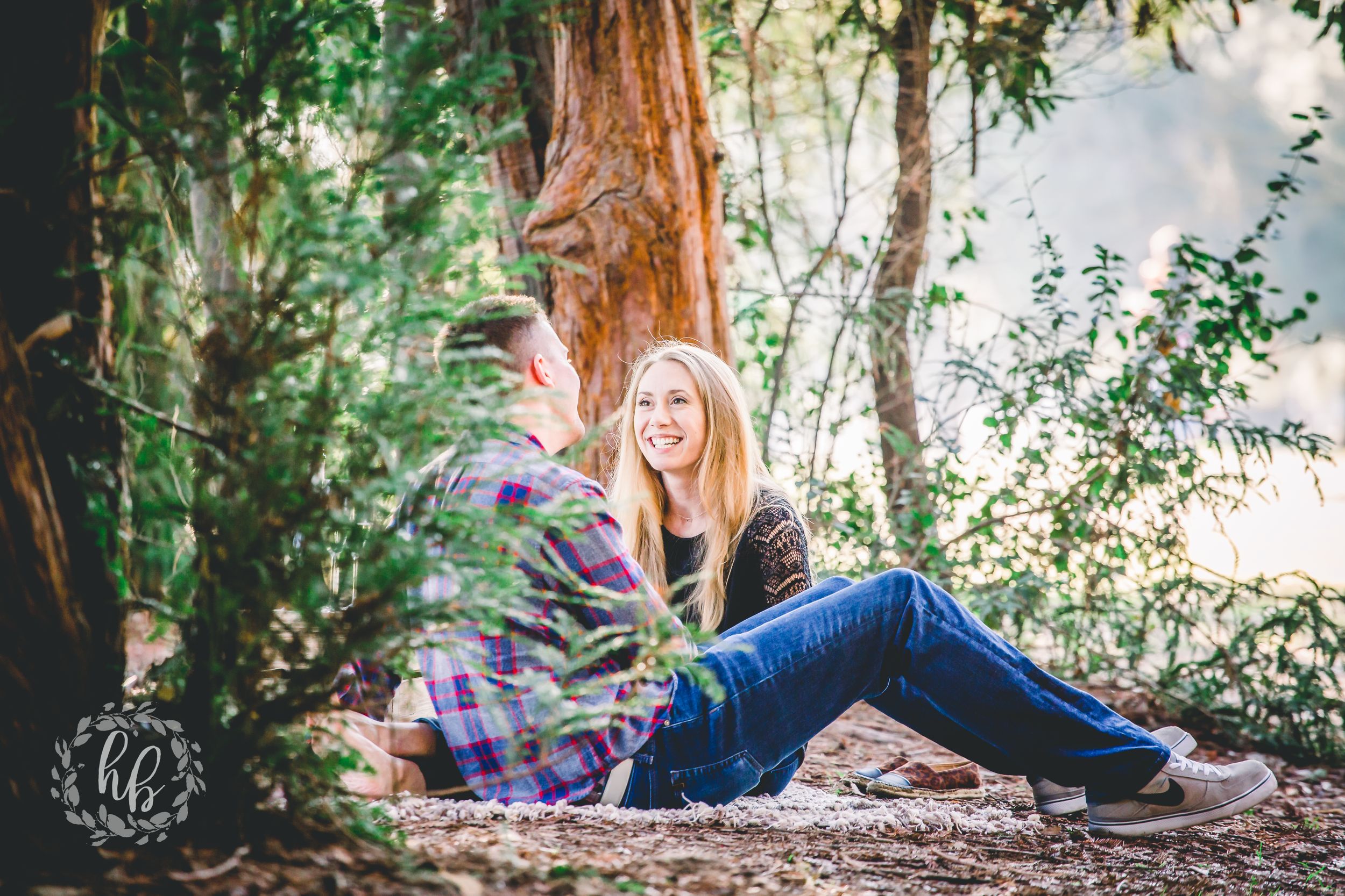 lakeside proposal engagement photos