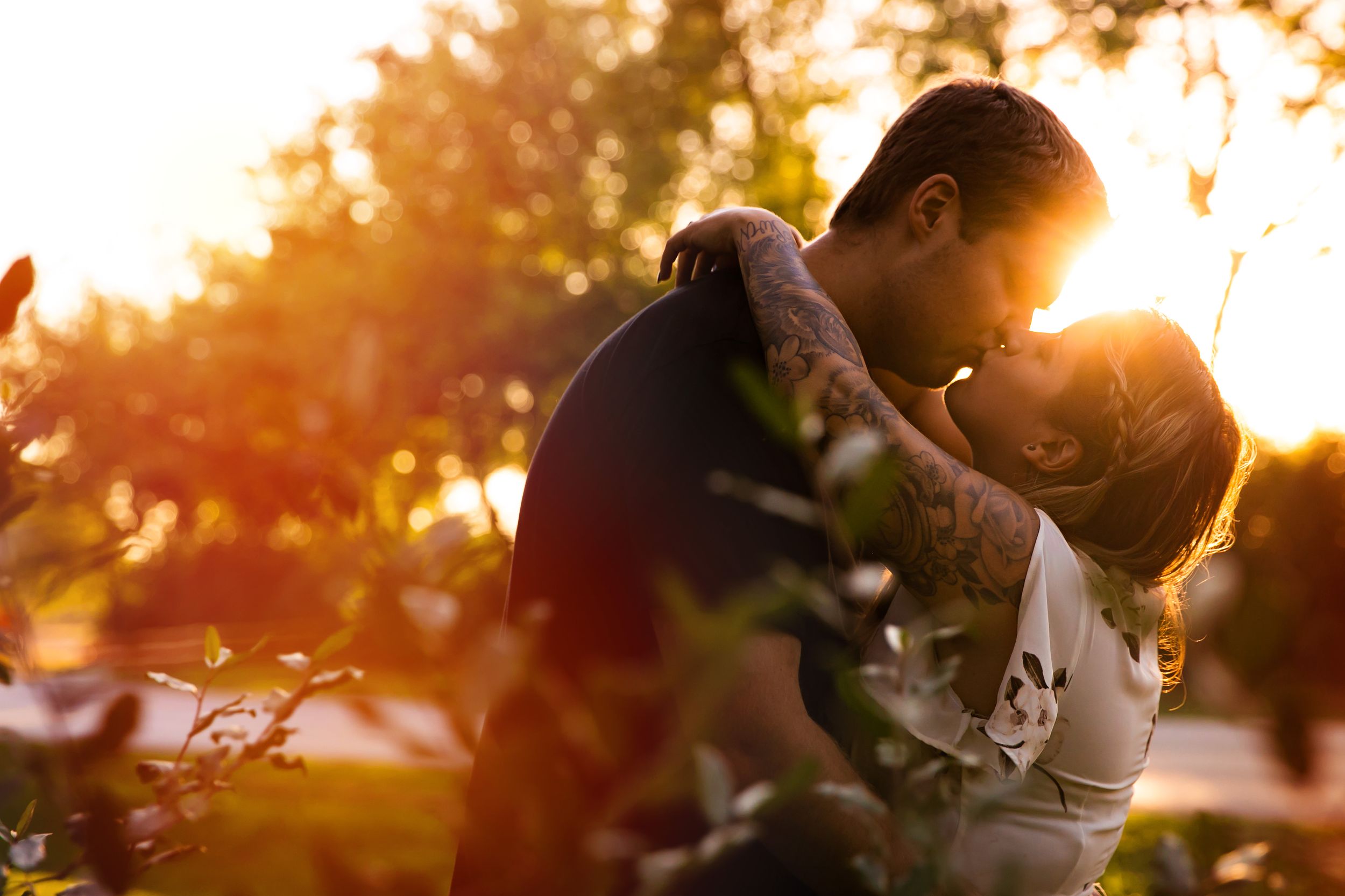 Cute and quirky engagement photos at Fanshawe Conservation Area London Ontario by wedding photographer Shawn Van Daele