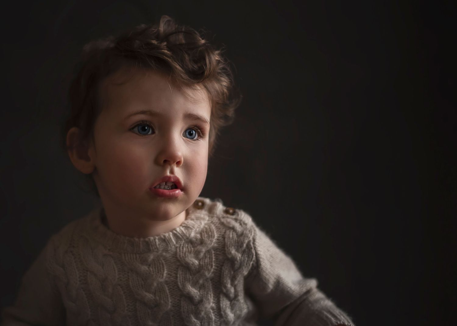 fine art photography of a boy close up in france