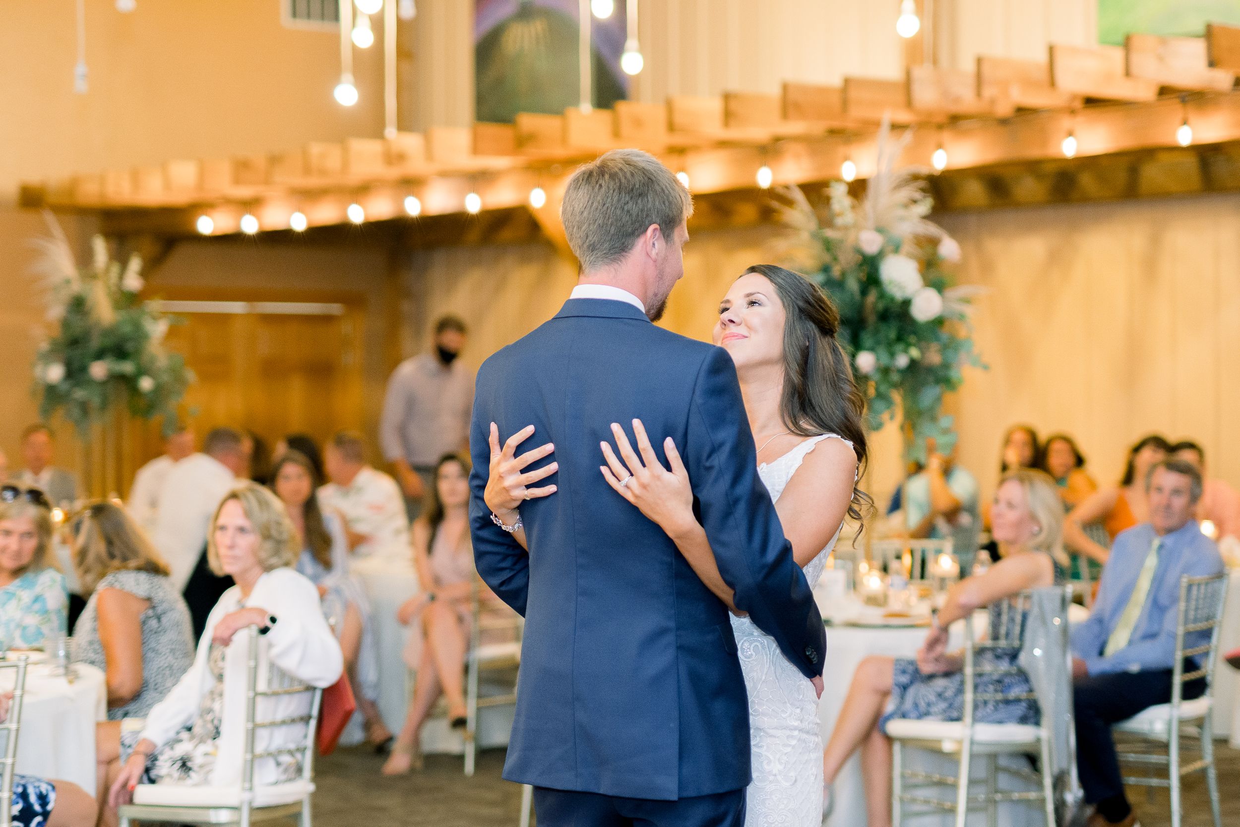 Vineyard photos with white willow events at Prairie Moon Winery wedding in Ames, Iowa
