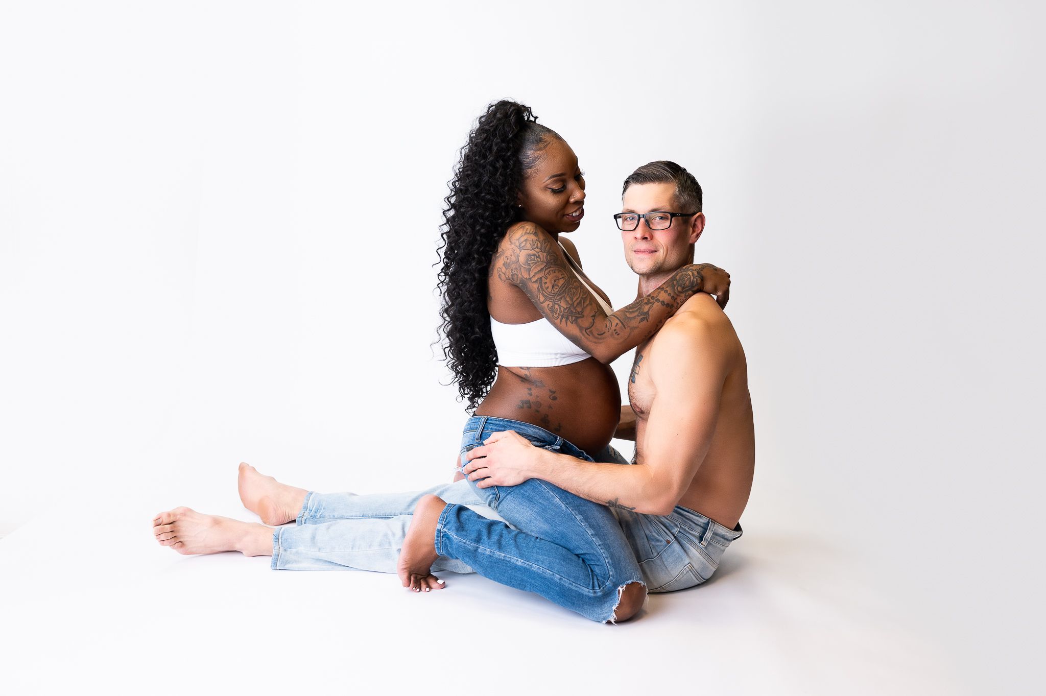 Maternity photography session in Battle Creek Michigan Couple