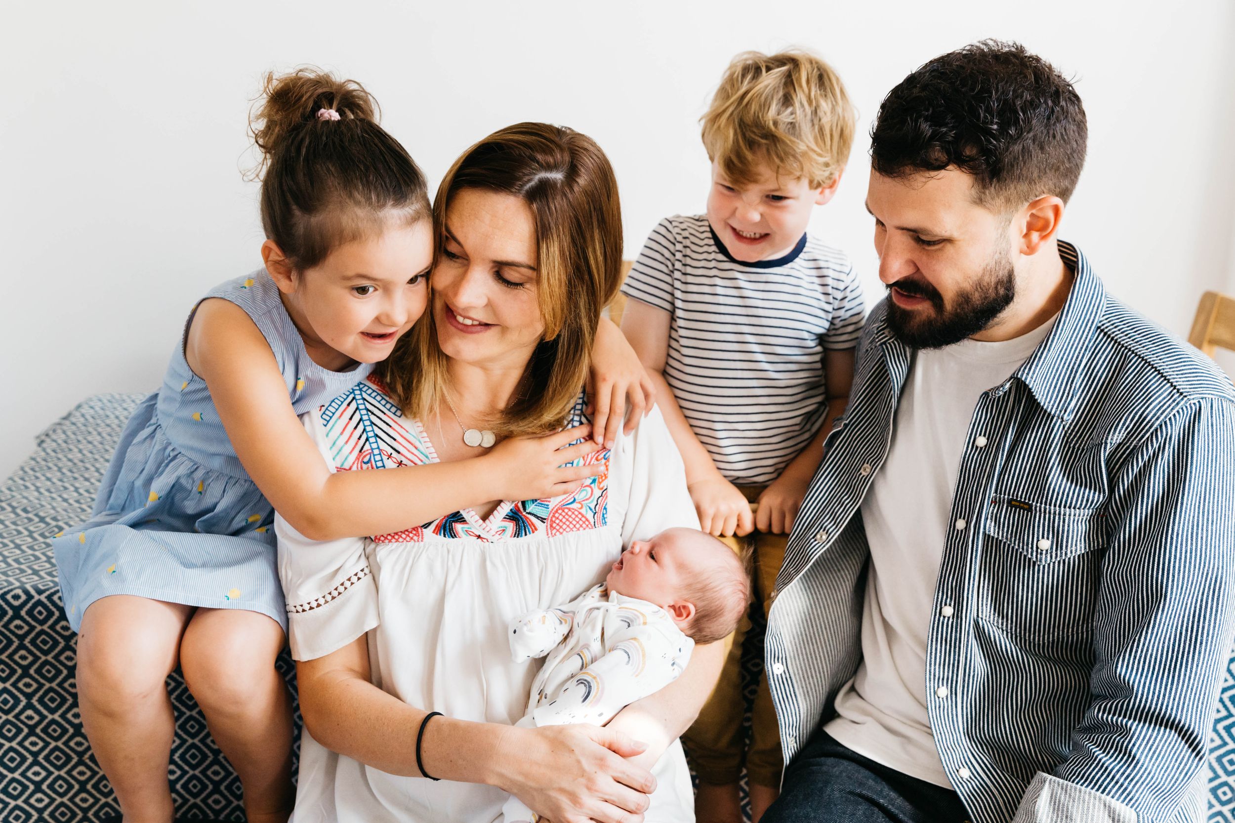 family of five portrait