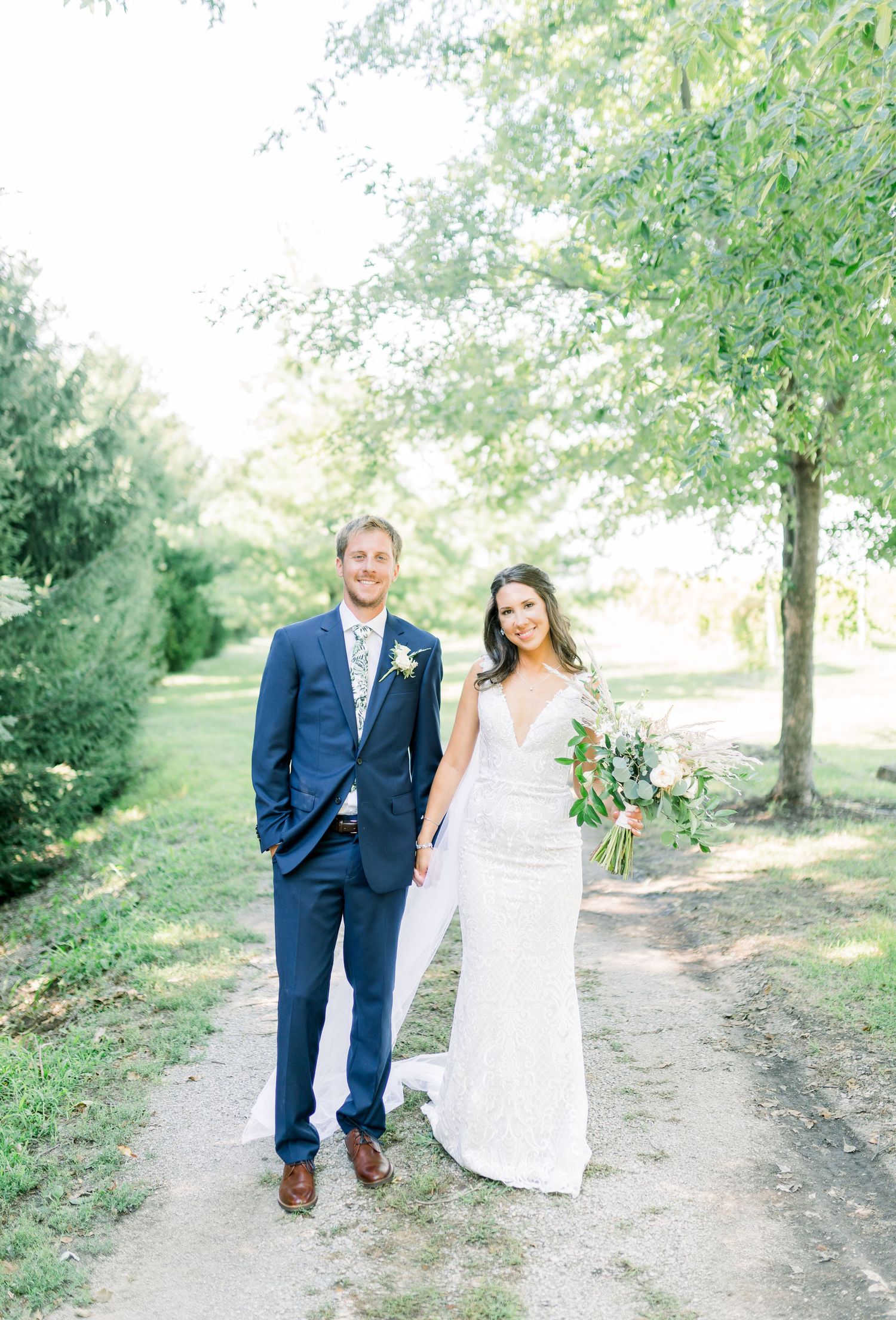 Vineyard photos with white willow events at Prairie Moon Winery wedding in Ames, Iowa