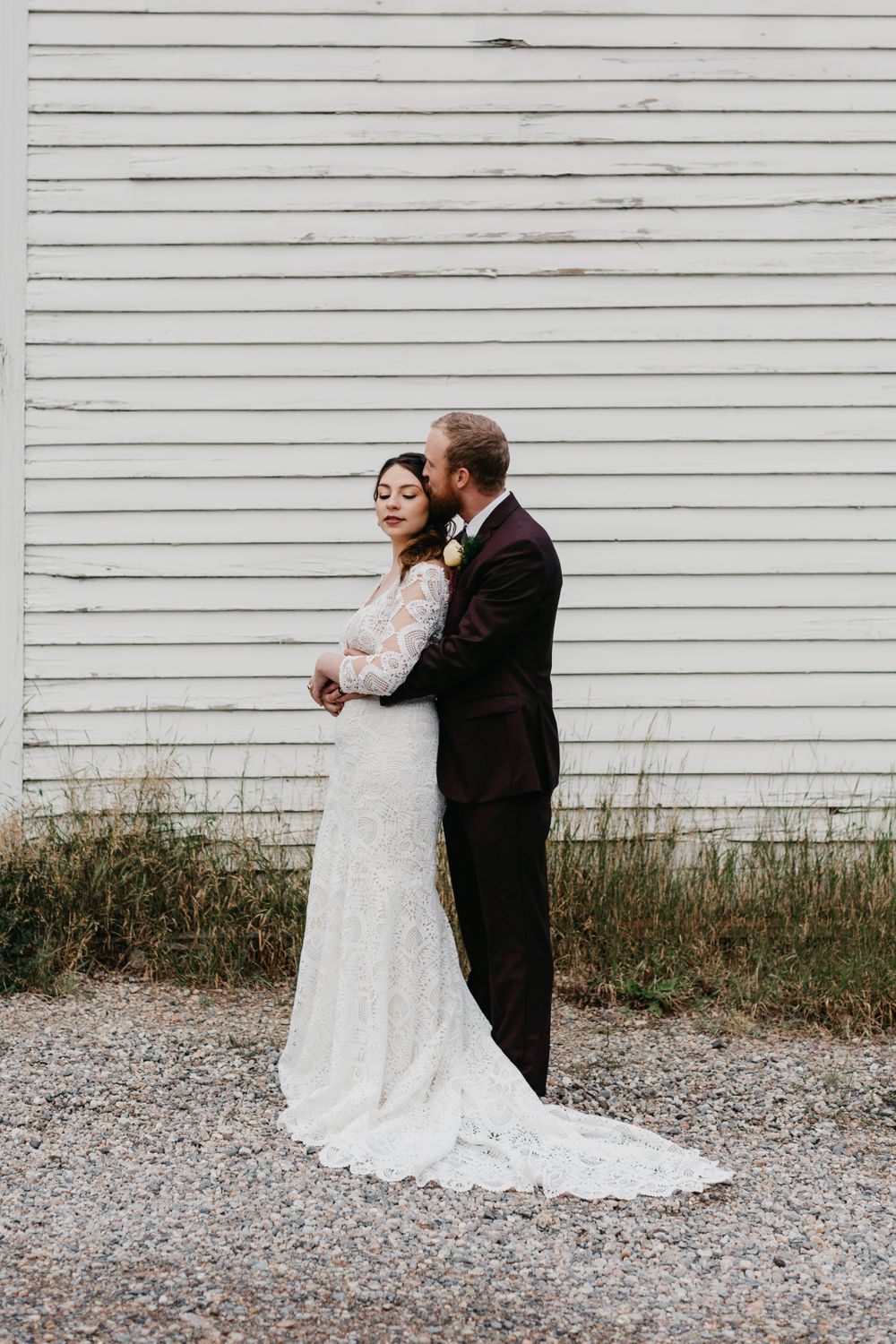 Boho Bread Bar Wedding Bride and Groom Silver Plume Colorado