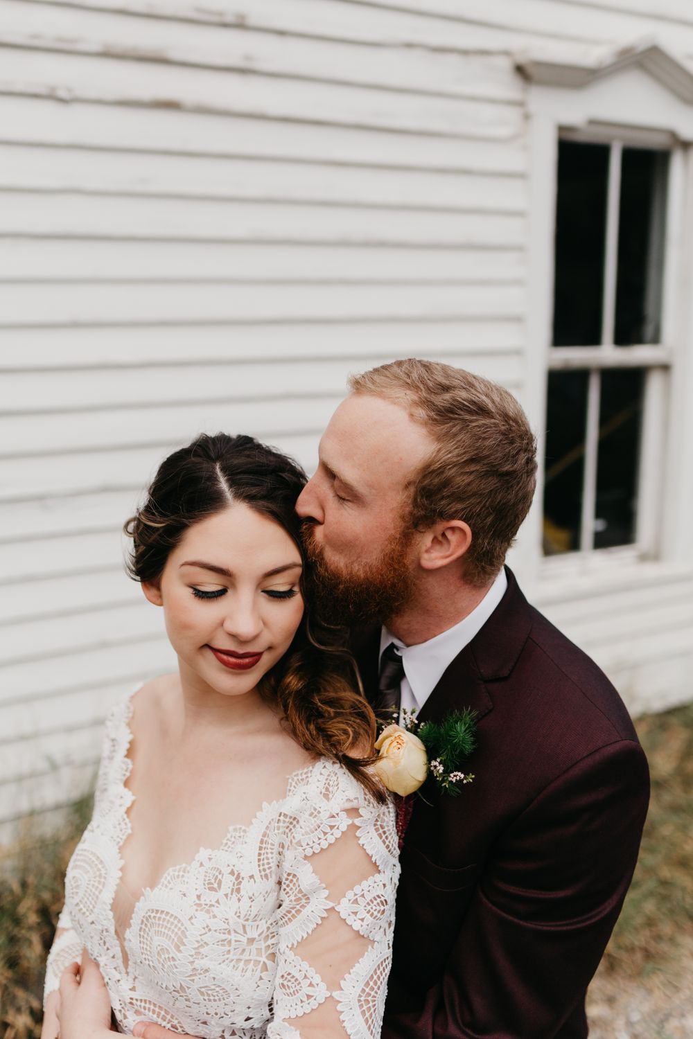 Boho Bread Bar Wedding Bride and Groom Silver Plume Colorado