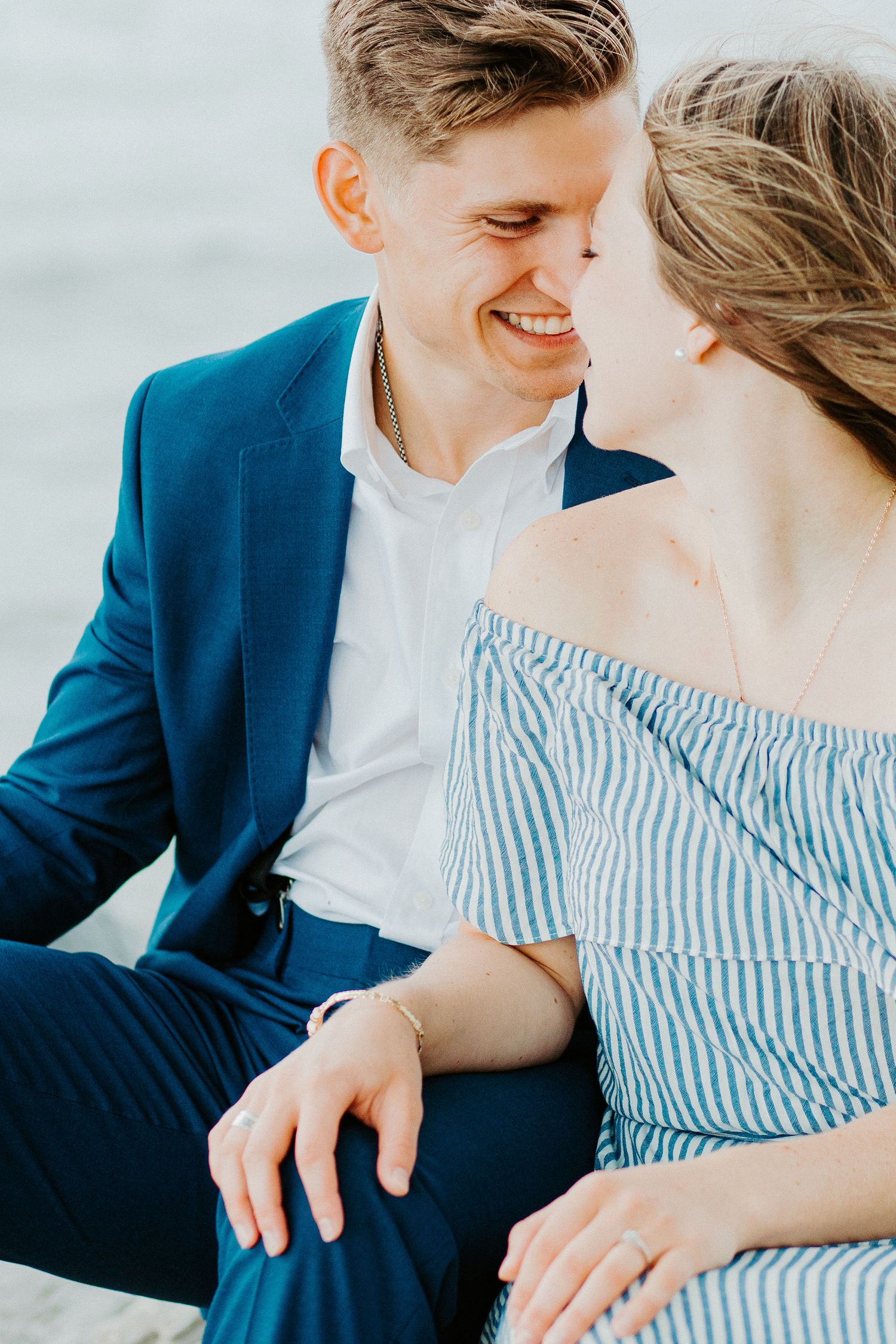 moody romantic engagement at long point state park katie graham photography traveling destination wedding photographer