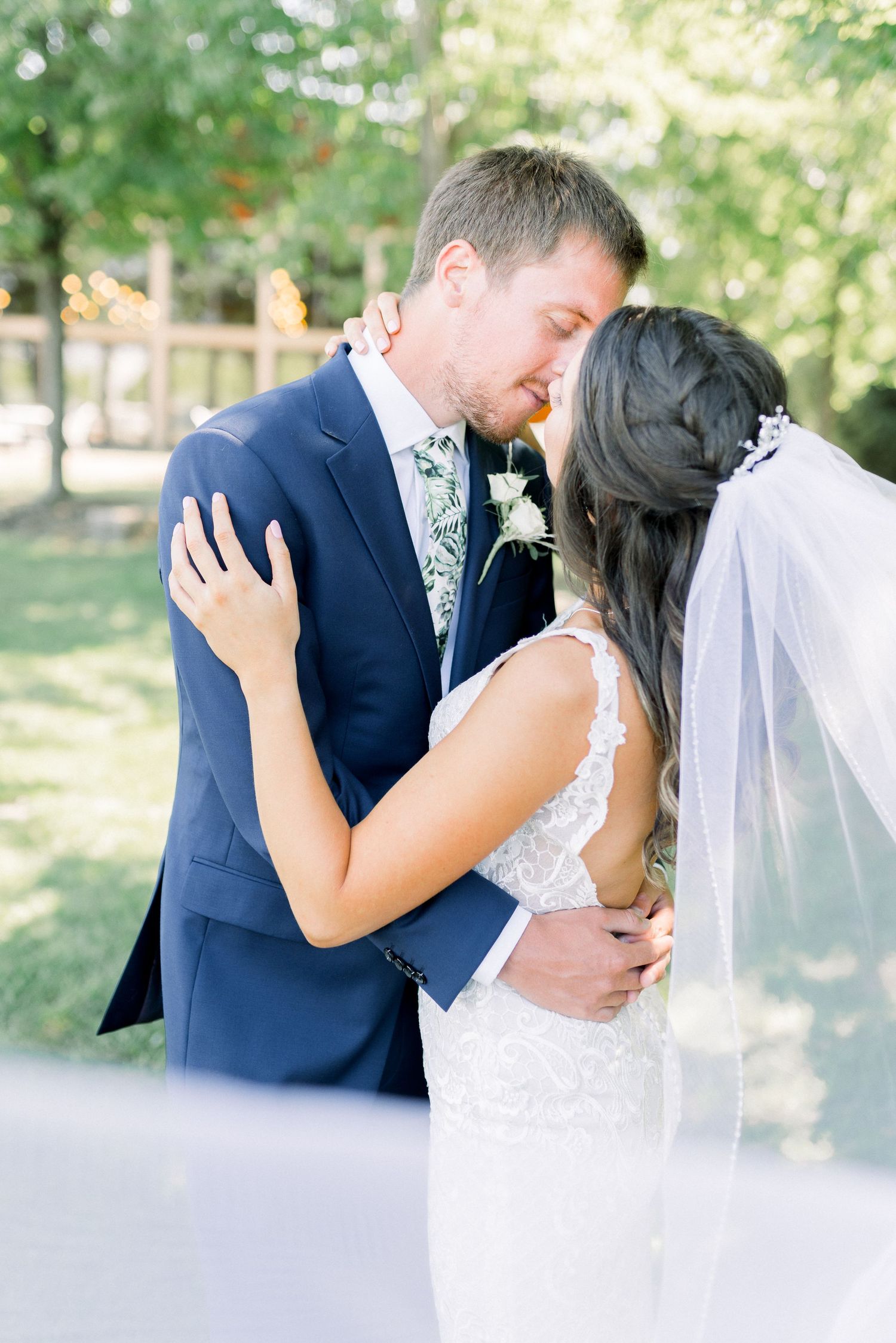 Vineyard photos with white willow events at Prairie Moon Winery wedding in Ames, Iowa