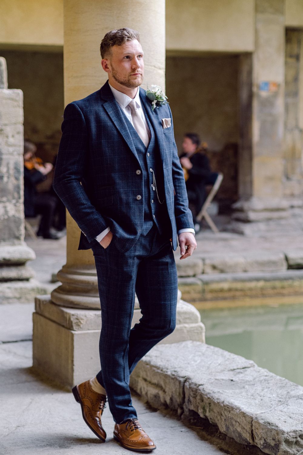 Roman Baths sunset wedding photography