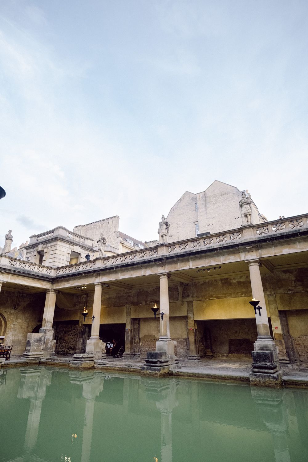 Roman Baths sunset wedding photography