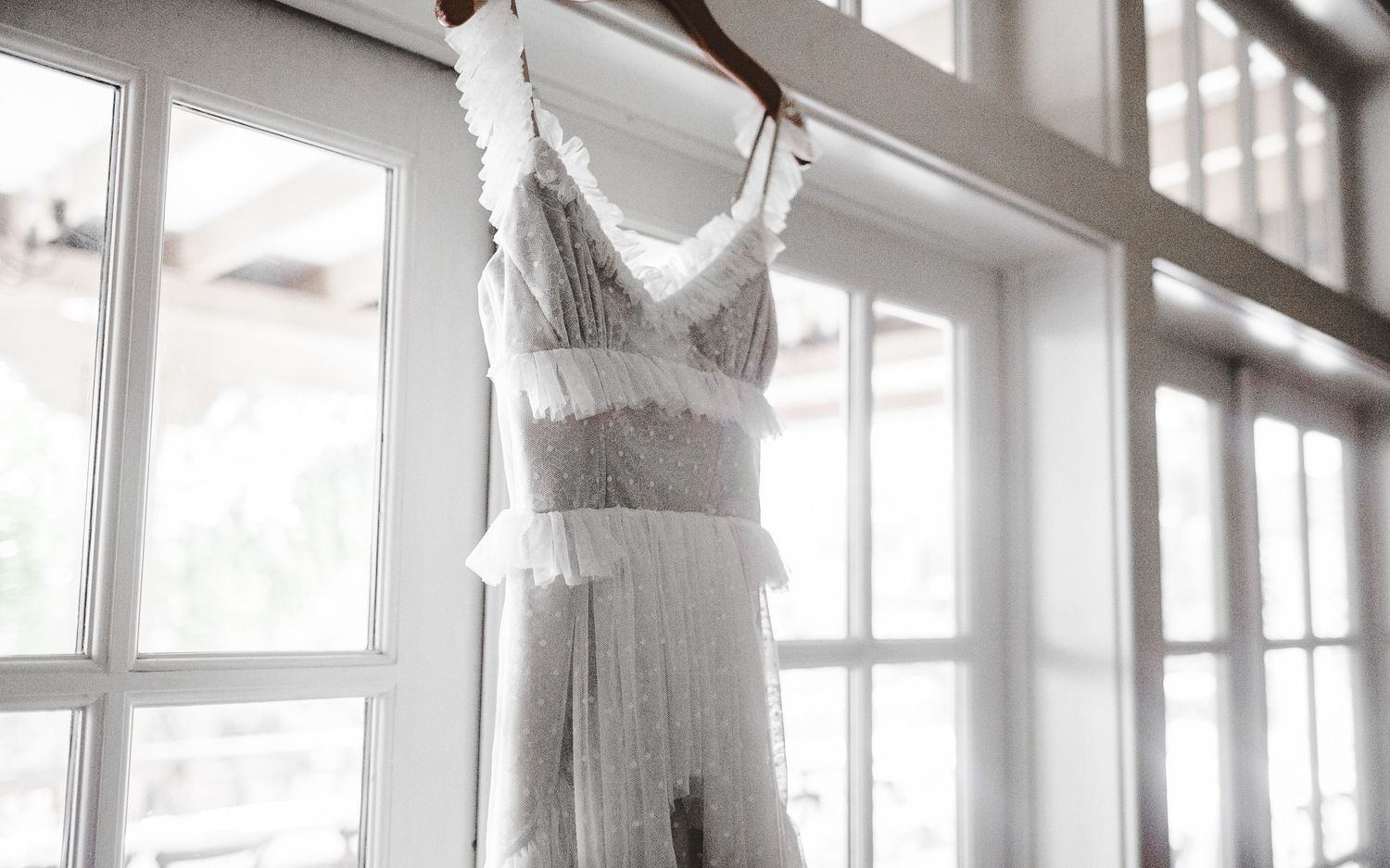 detail shot of wedding dress