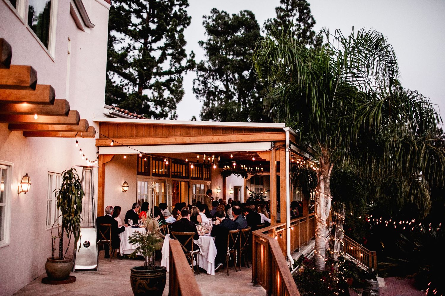 cocktail hour at bel air wedding