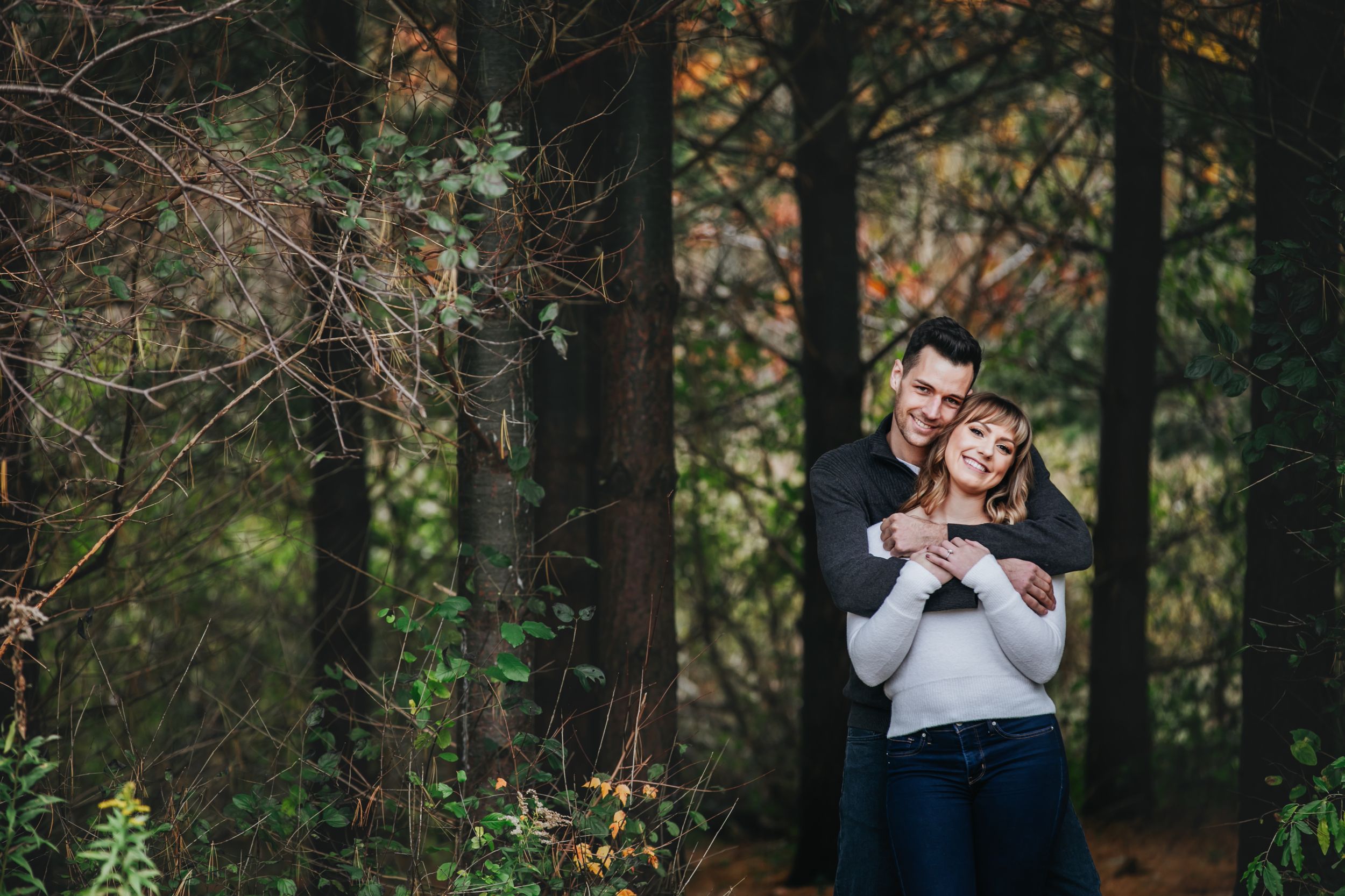 Fall engagement photos at Fanshawe Conservation Area London Ontario by photographer Shawn Van Daele