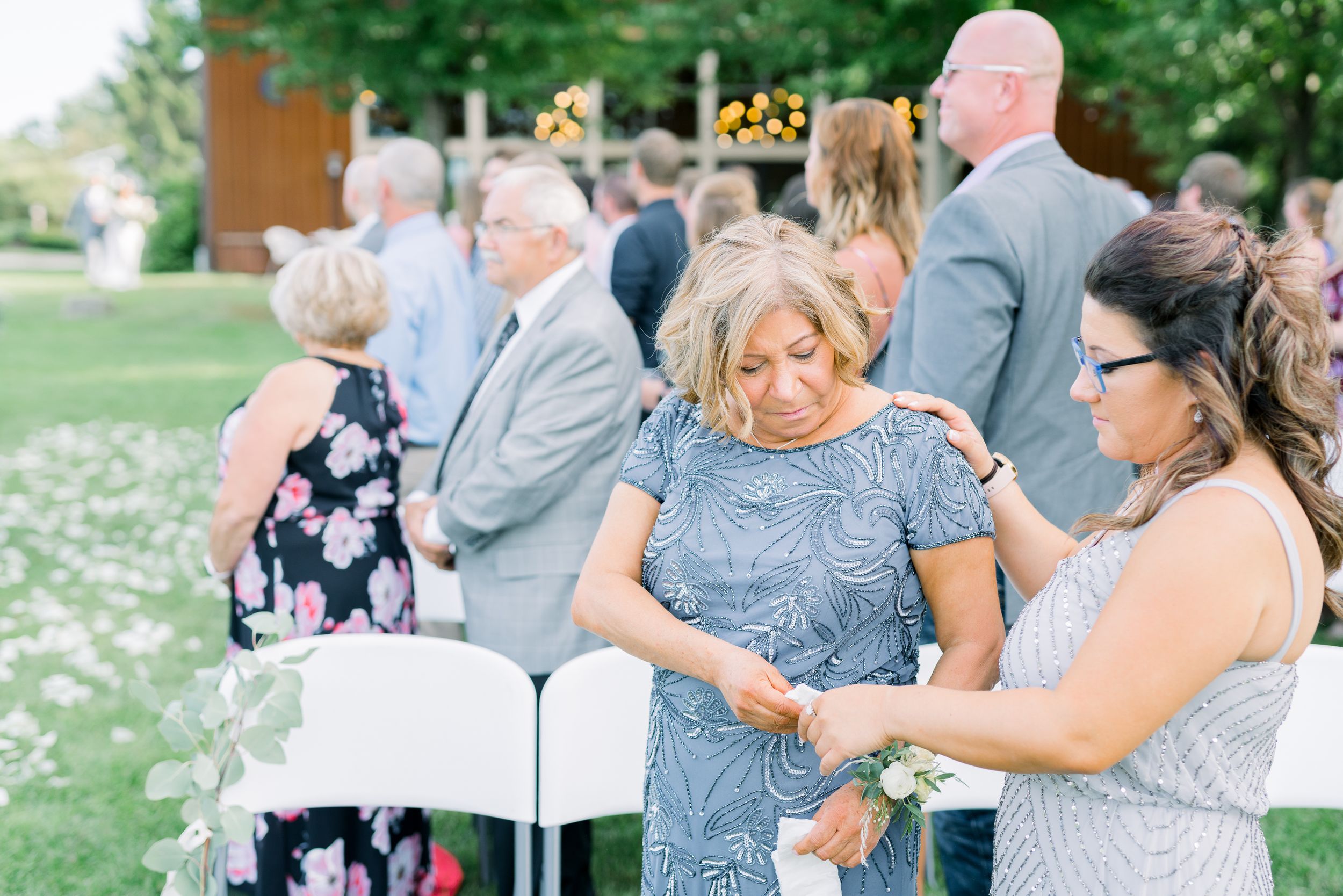 Vineyard photos with white willow events at Prairie Moon Winery wedding in Ames, Iowa