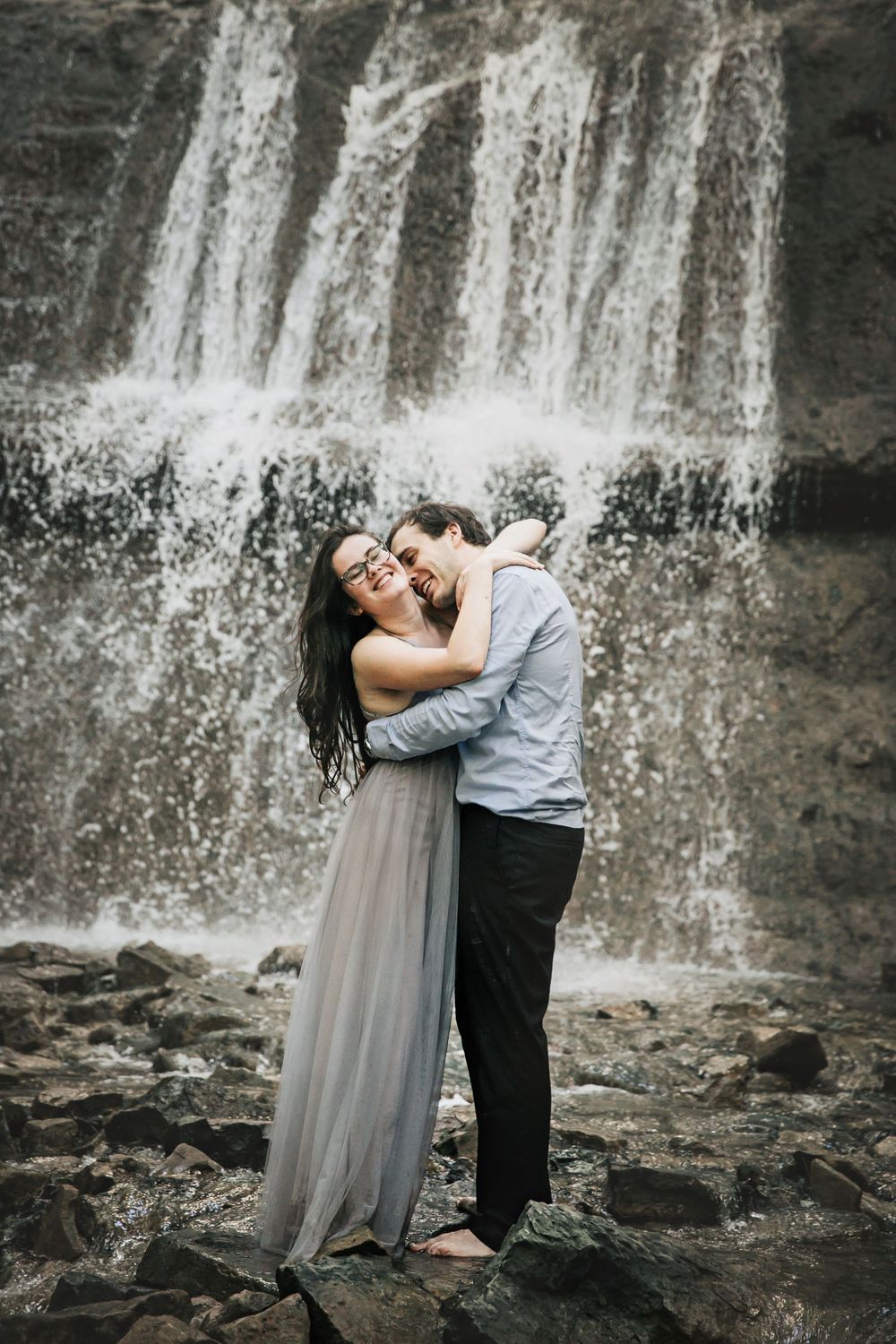 Sherman Falls Heritage Trail Ancaster Ontario Engagement Photos Shawn Van Daele