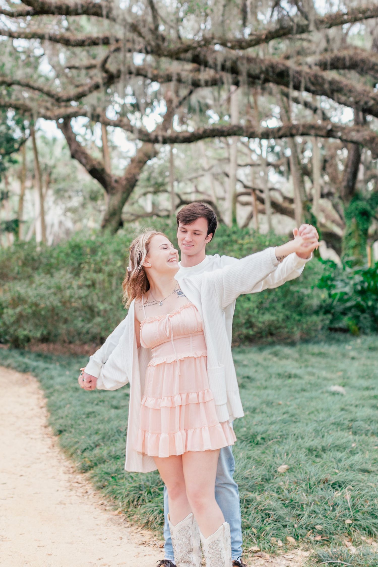 Engagement Photography at Washington Oaks Garden State Park Florida by Barry Mickler